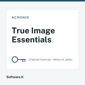 Acronis True Image Essentials – licencija