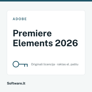 Adobe Premiere Elements 2026 licencija