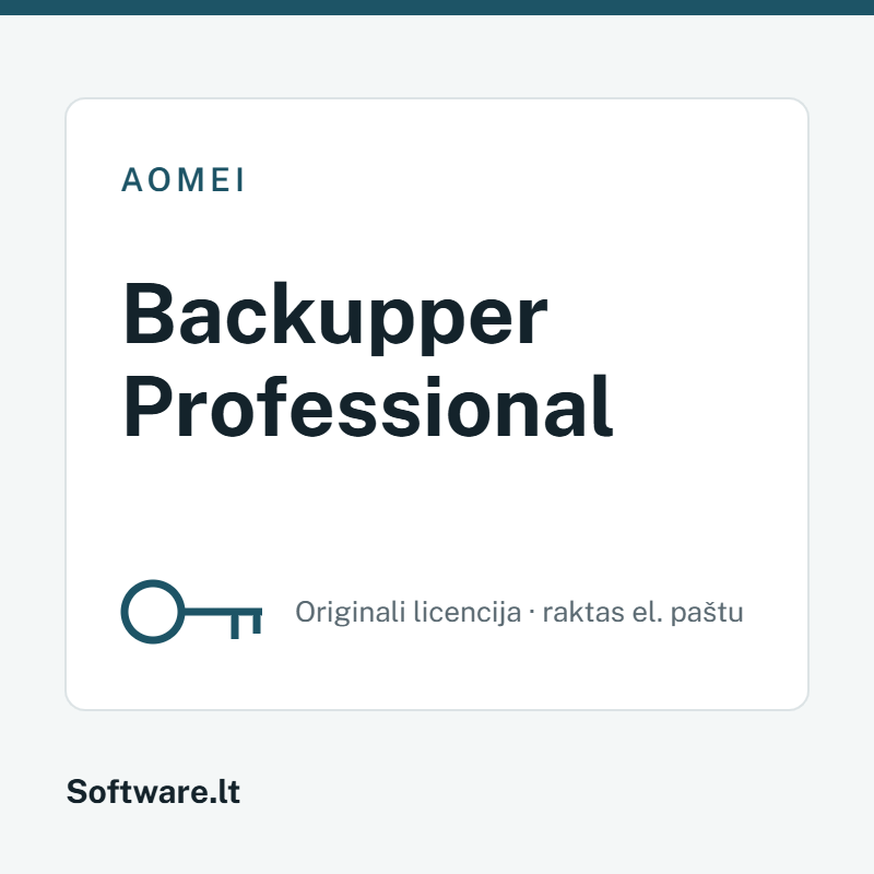 AOMEI Backupper Professional – licencija