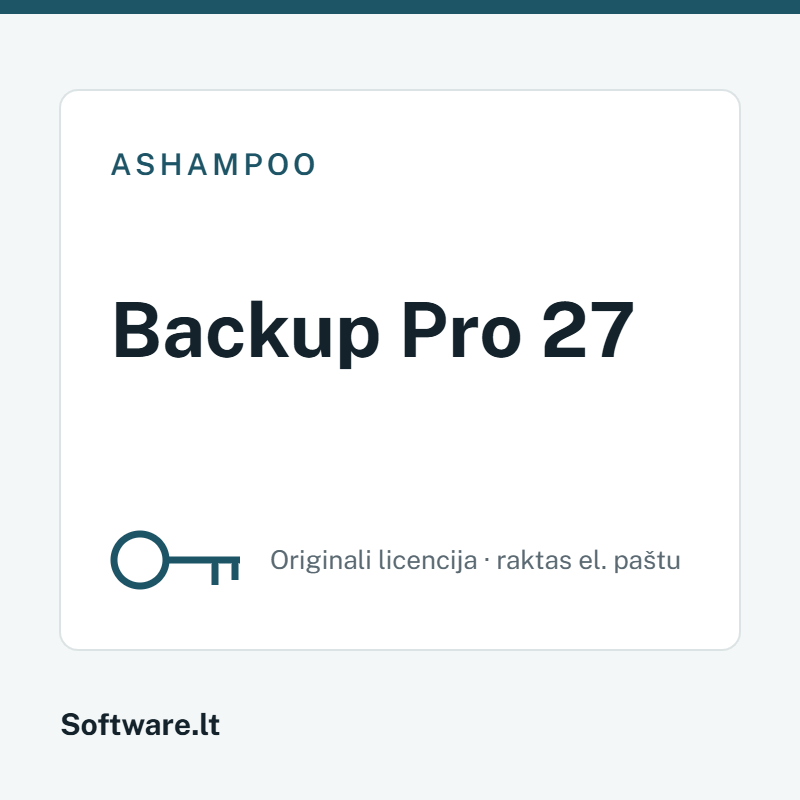 Ashampoo Backup Pro 27 — лицензия