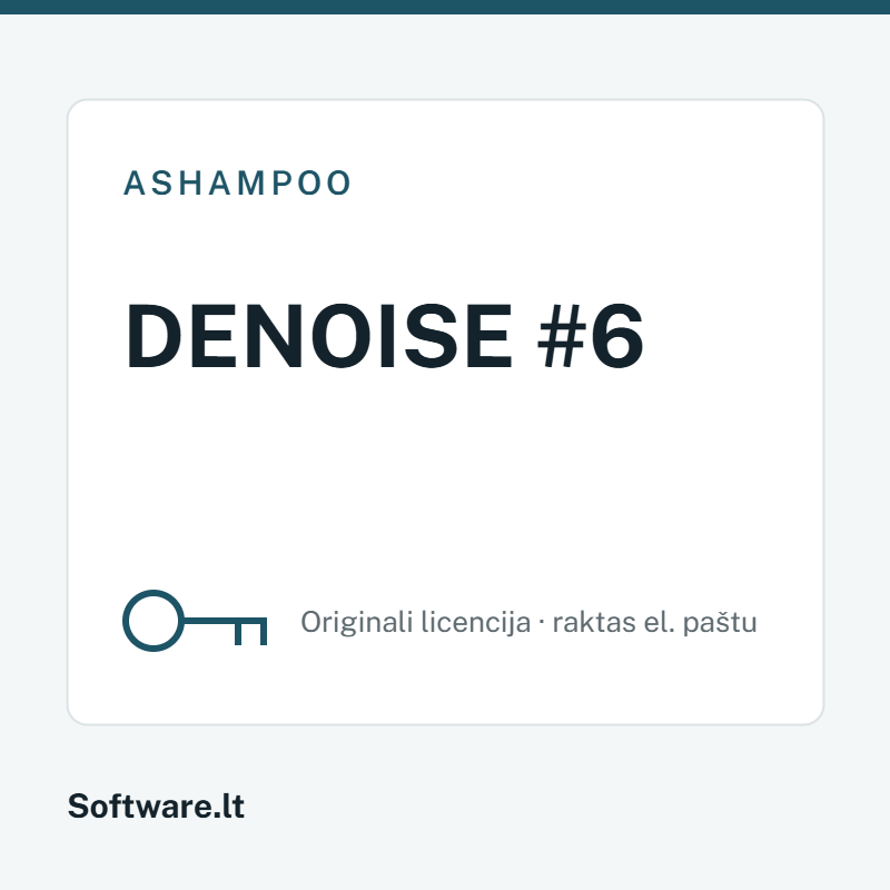 Ashampoo DENOISE #6 licencija