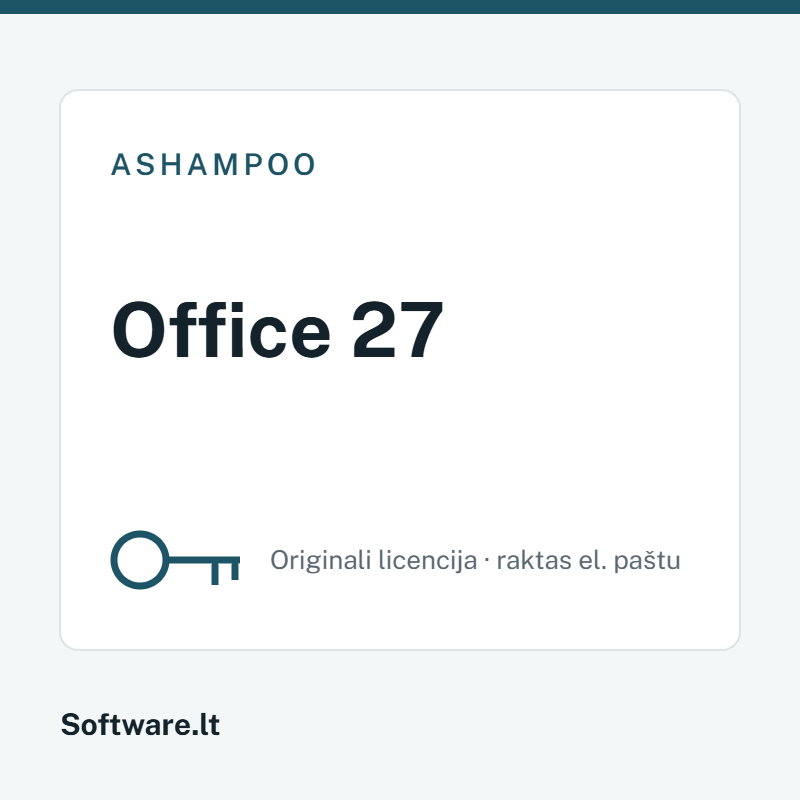 Ashampoo Office 27 — лицензия