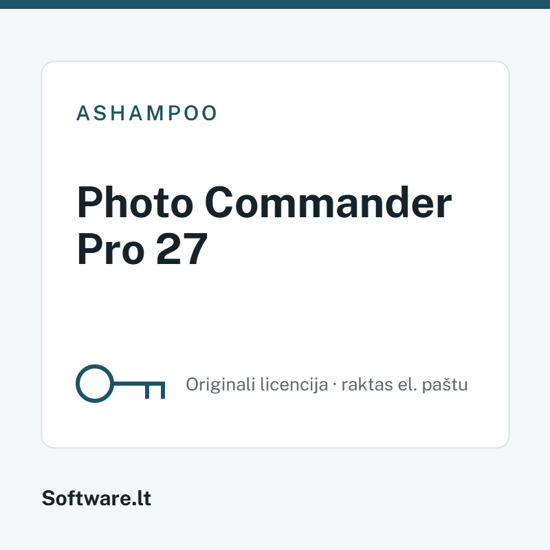 Ashampoo Photo Commander Pro 27 — лицензия