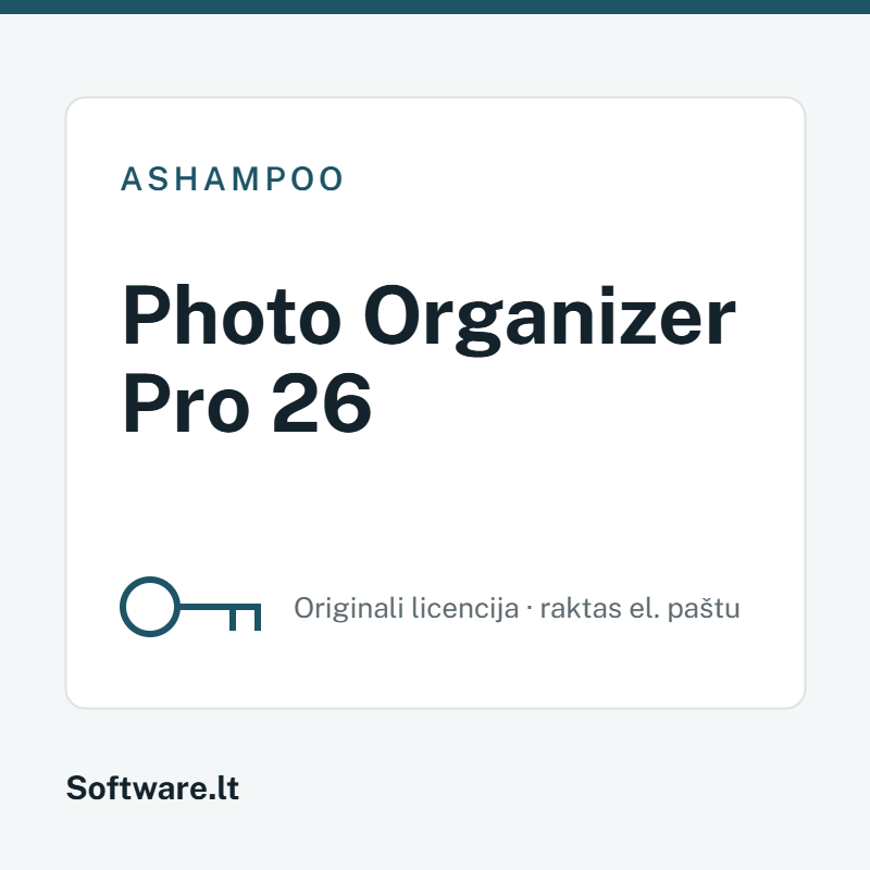 Ashampoo Photo Organizer Pro 26 — лицензия