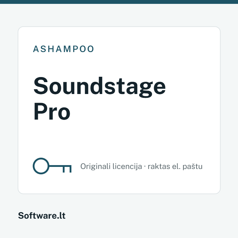 Ashampoo Soundstage Pro — лицензия
