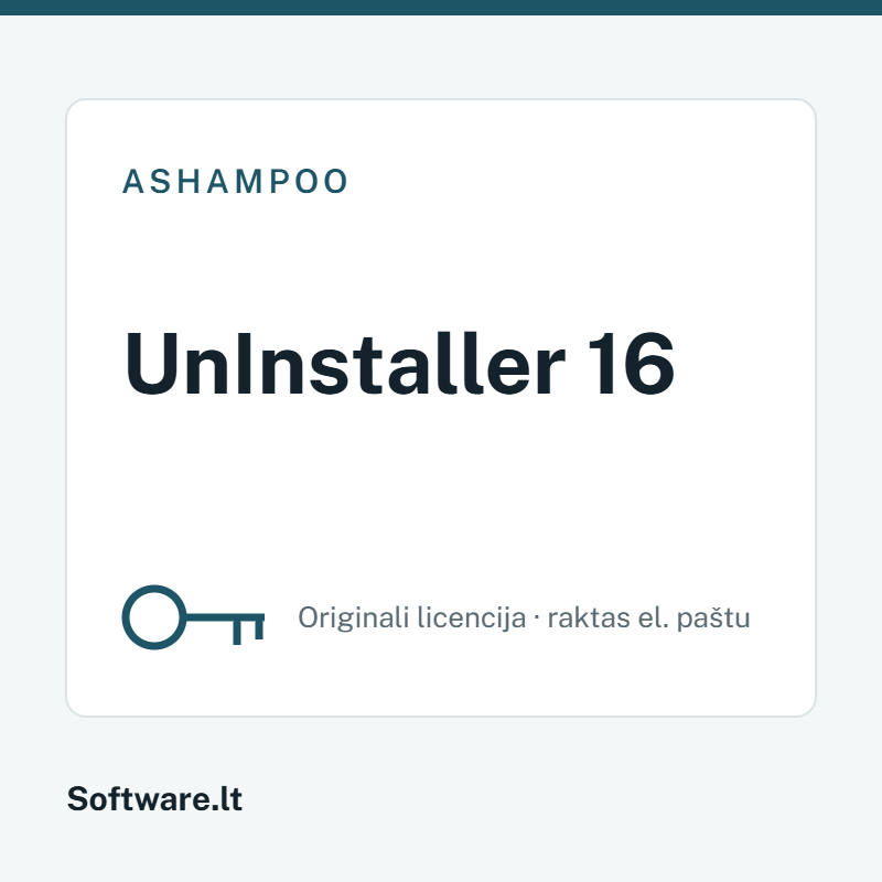 Ashampoo UnInstaller 16 – licencija