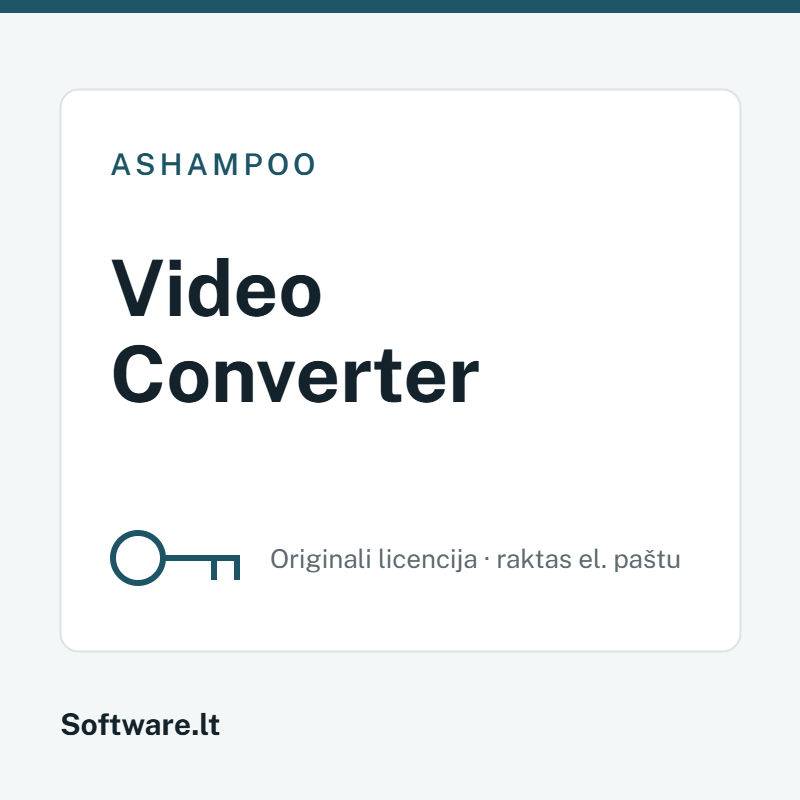 Ashampoo Video Converter licencija
