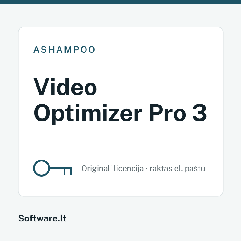 Ashampoo Video Optimizer Pro 3 — лицензия