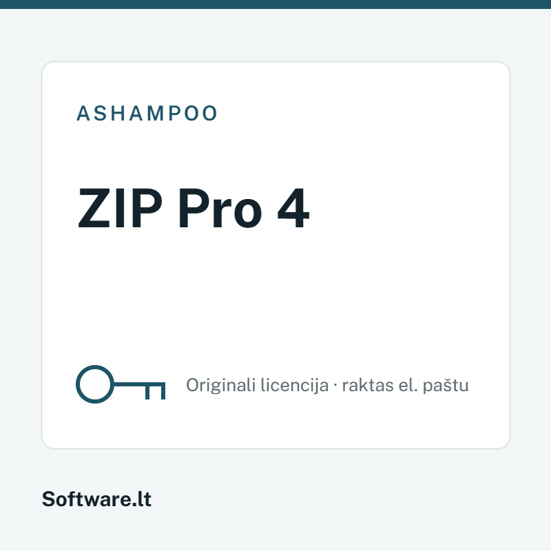 Ashampoo ZIP Pro 4 licencija