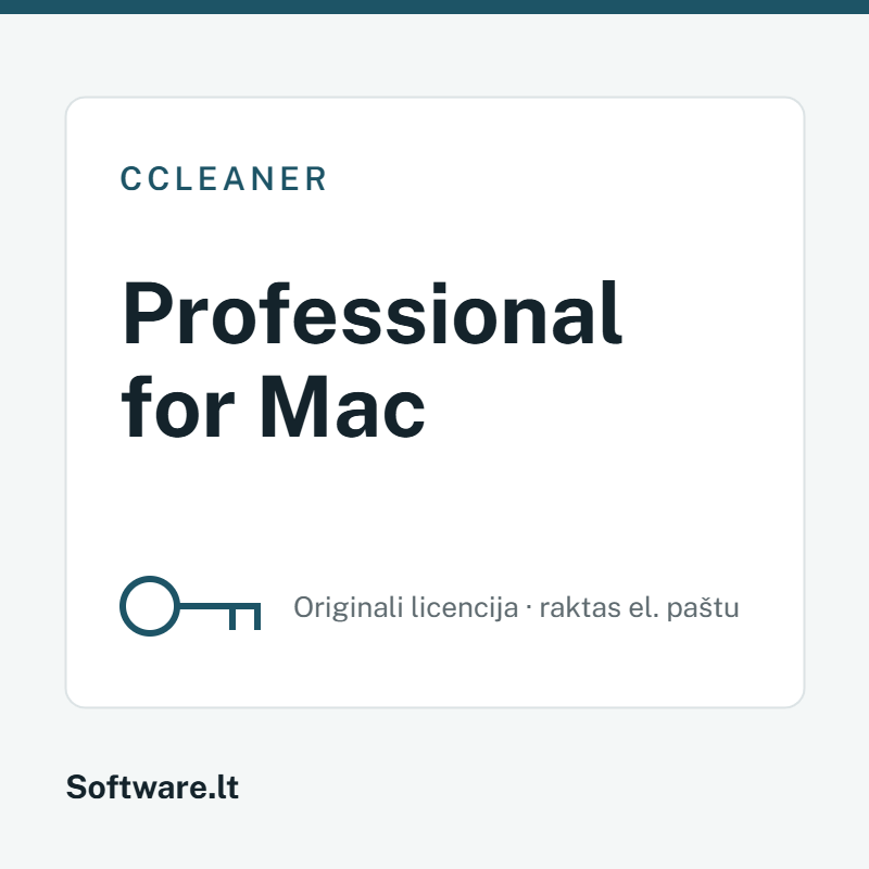 CCleaner Professional for Mac licencija
