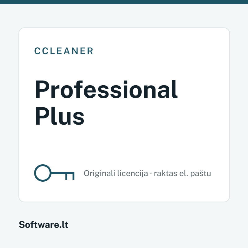 CCleaner Professional Plus licencija