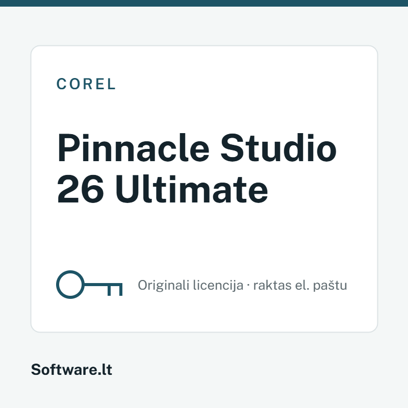 Corel Pinnacle Studio 26 Ultimate licencija