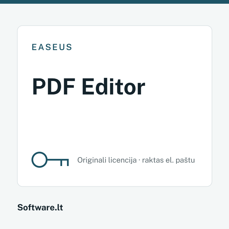 EaseUS PDF Editor — лицензия