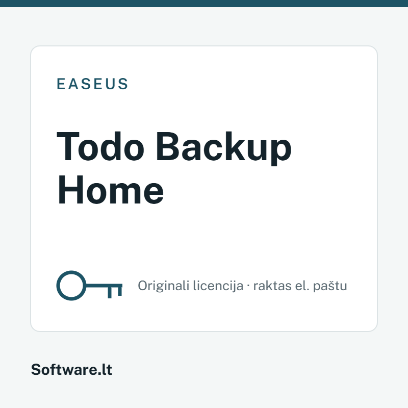 EaseUS Todo Backup Home – licencija