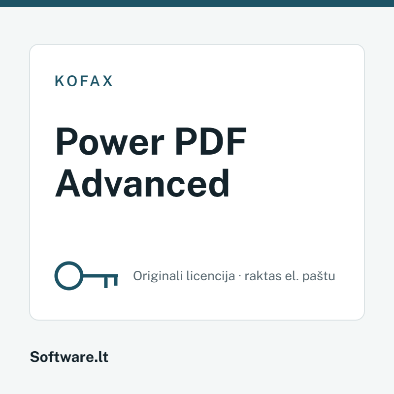Kofax Power PDF Advanced – licencija