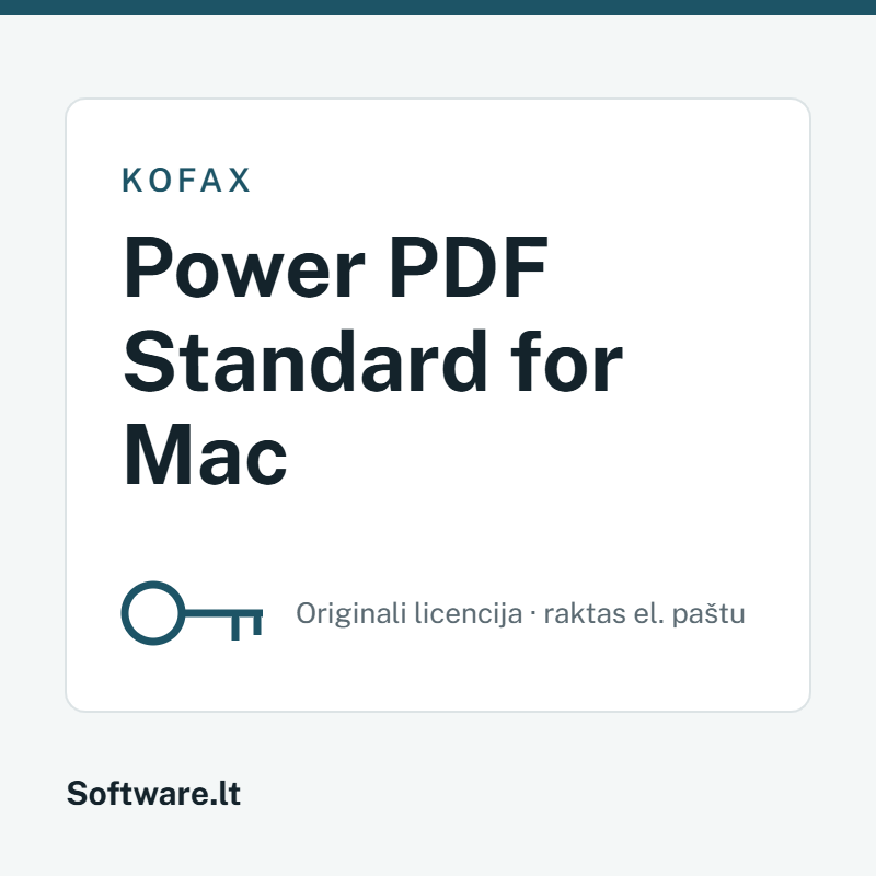Kofax Power PDF Standard for Mac – licencija