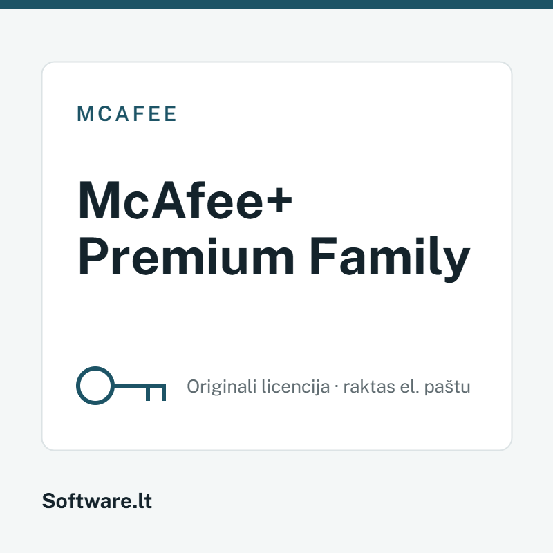 McAfee+ Premium Family licencija