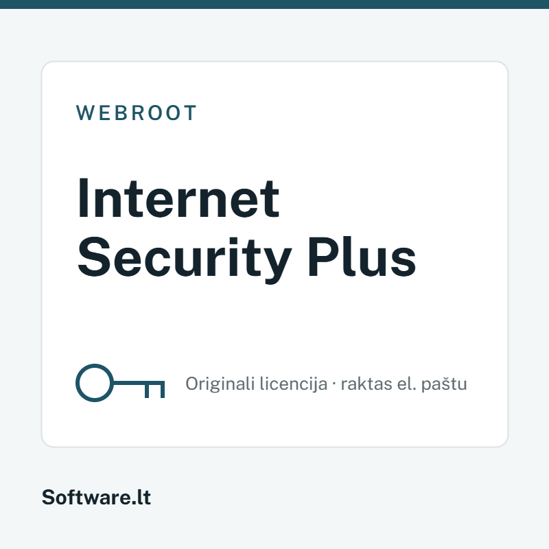 Webroot Internet Security Plus licencija